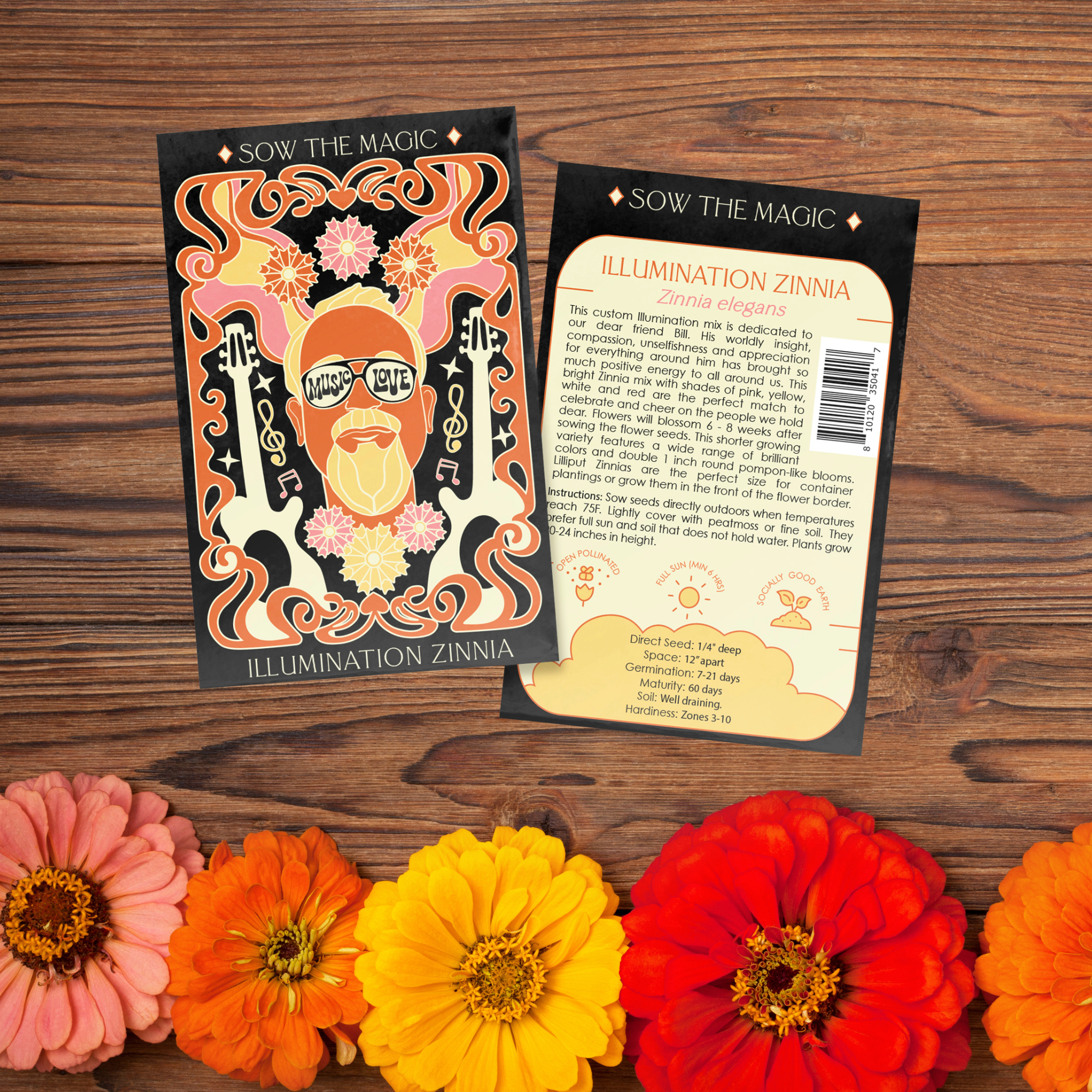 Sow the Magic Illumination Zinnia Seeds
