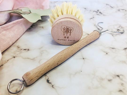 Beachwood Long Handle Dish Brush | Kitchen Scrub Brush